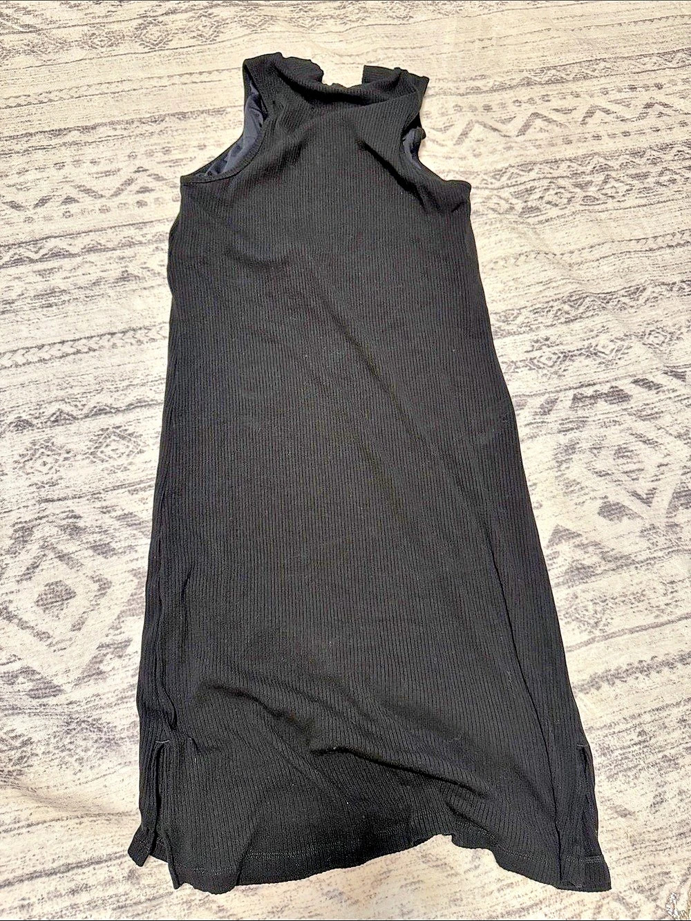 KN Black Ribbed Dress Size Large